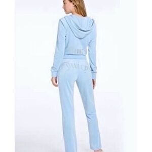 Juicy Frosted Blue Velour
Rhinestone Tracksuit